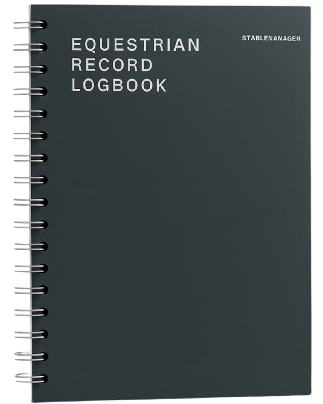 Spiral-bound Horse Planner spread for tack room use